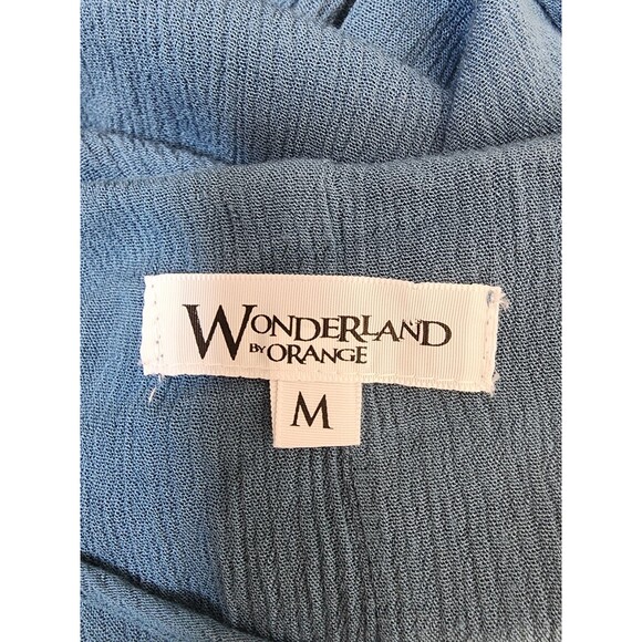 Wonderland by Orange Embroidered Top Size M Lined Boho - Picture 8 of 10